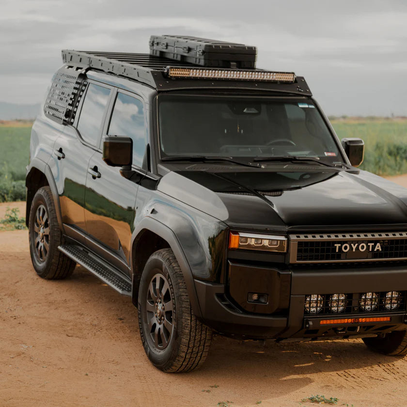 C4 Fabrication - Land Cruiser/GX550 Roof Rack with Optional Light Bar Mount / 250 Series / 2024-2025