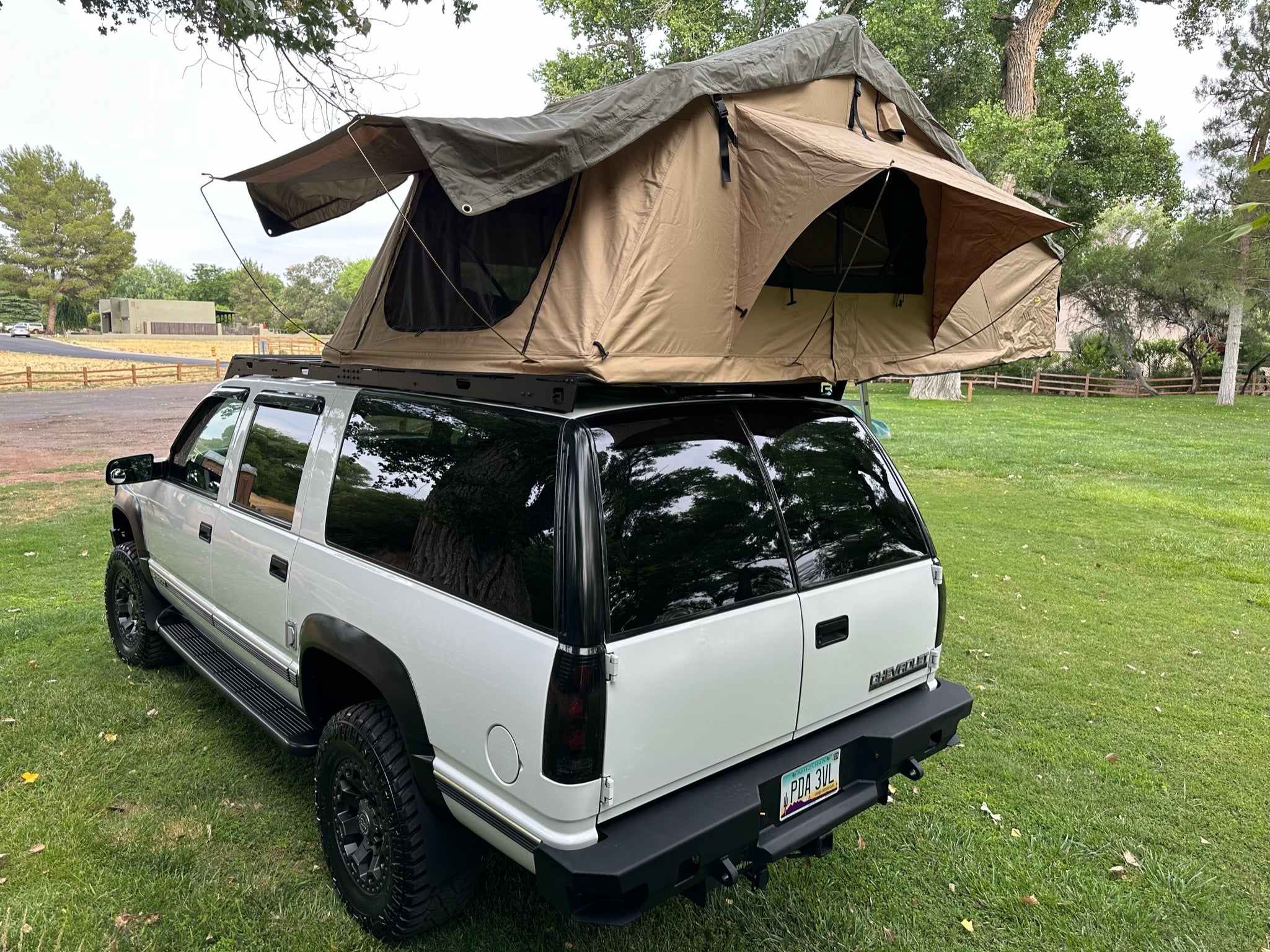 1992-1999 Chevy Suburban Roof Rack Baseline Overland Rooftop Tent Bumpers