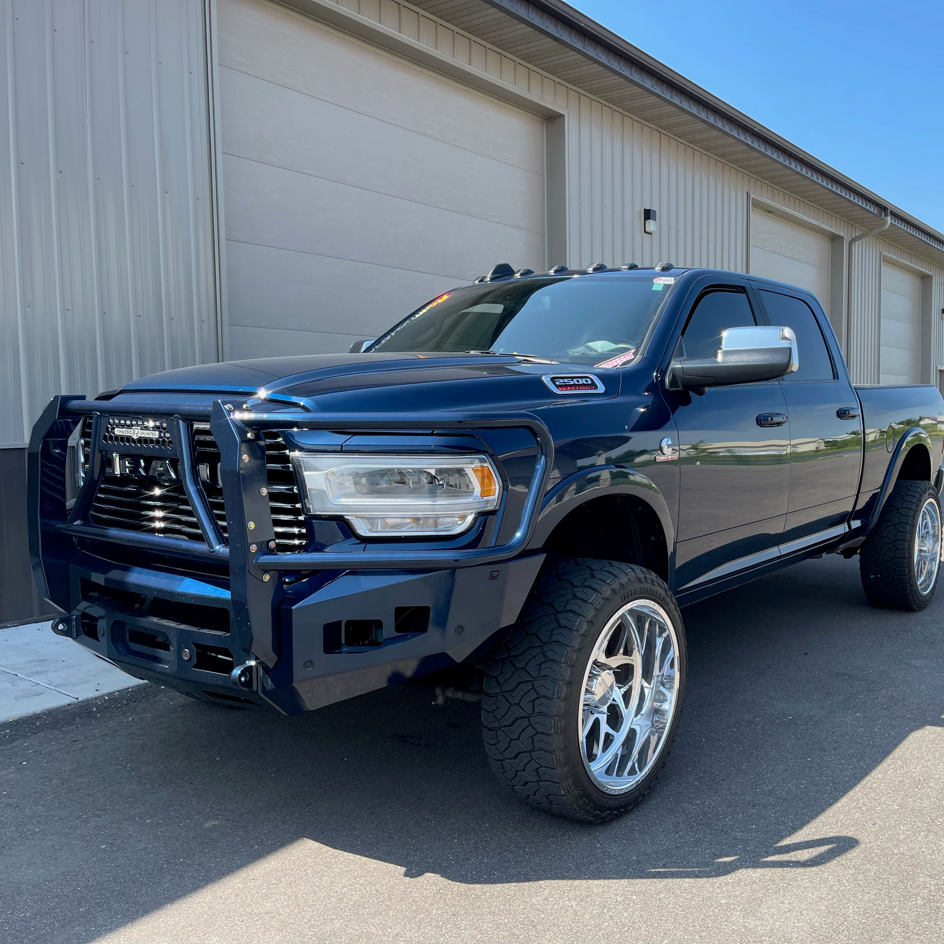 2019-2022 RAM 2500/3500 ATTITUDE FRONT WINCH Bumper Grill Guard Chassis Unlimited Inc.