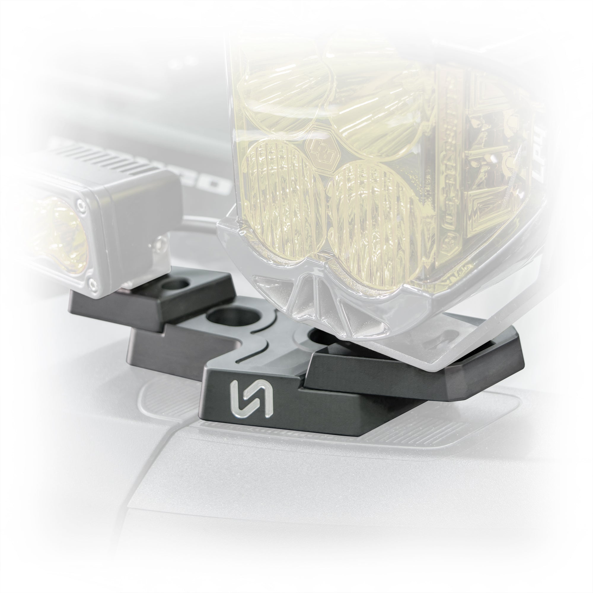 2021+ Ford Bronco Billet Mirror Light Mount (Pair) - Turn Offroad