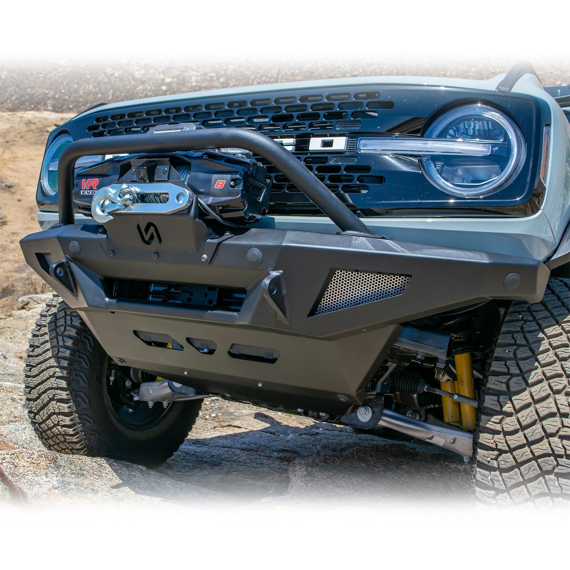 2021+ Ford Bronco Front Bumper Package | Bumper | Skid Plate | Winch Mount | Bull Bar - Turn Offroad