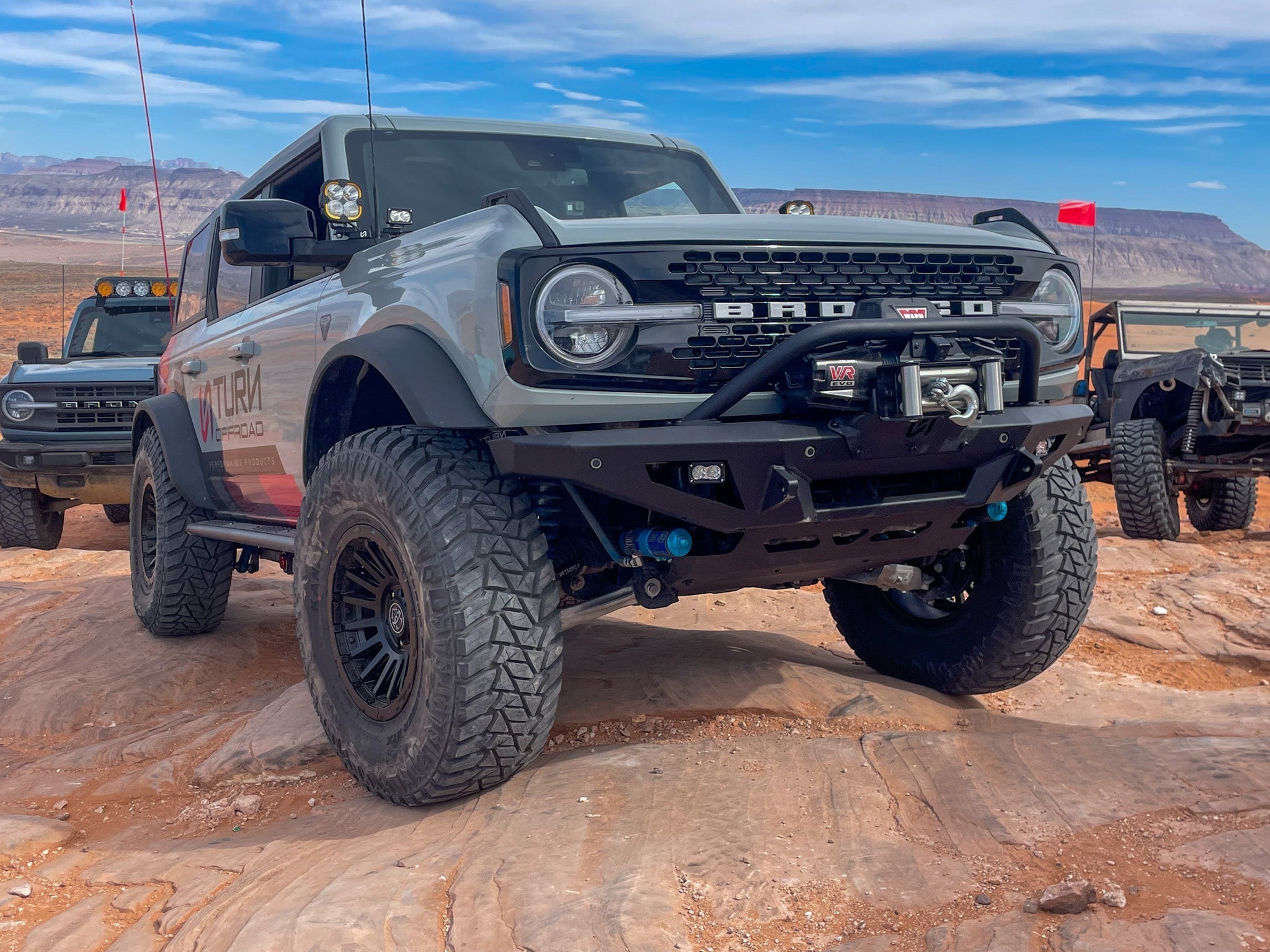 2021+ Ford Bronco Front Bumper Package | Bumper | Skid Plate | Winch Mount | Bull Bar - Turn Offroad