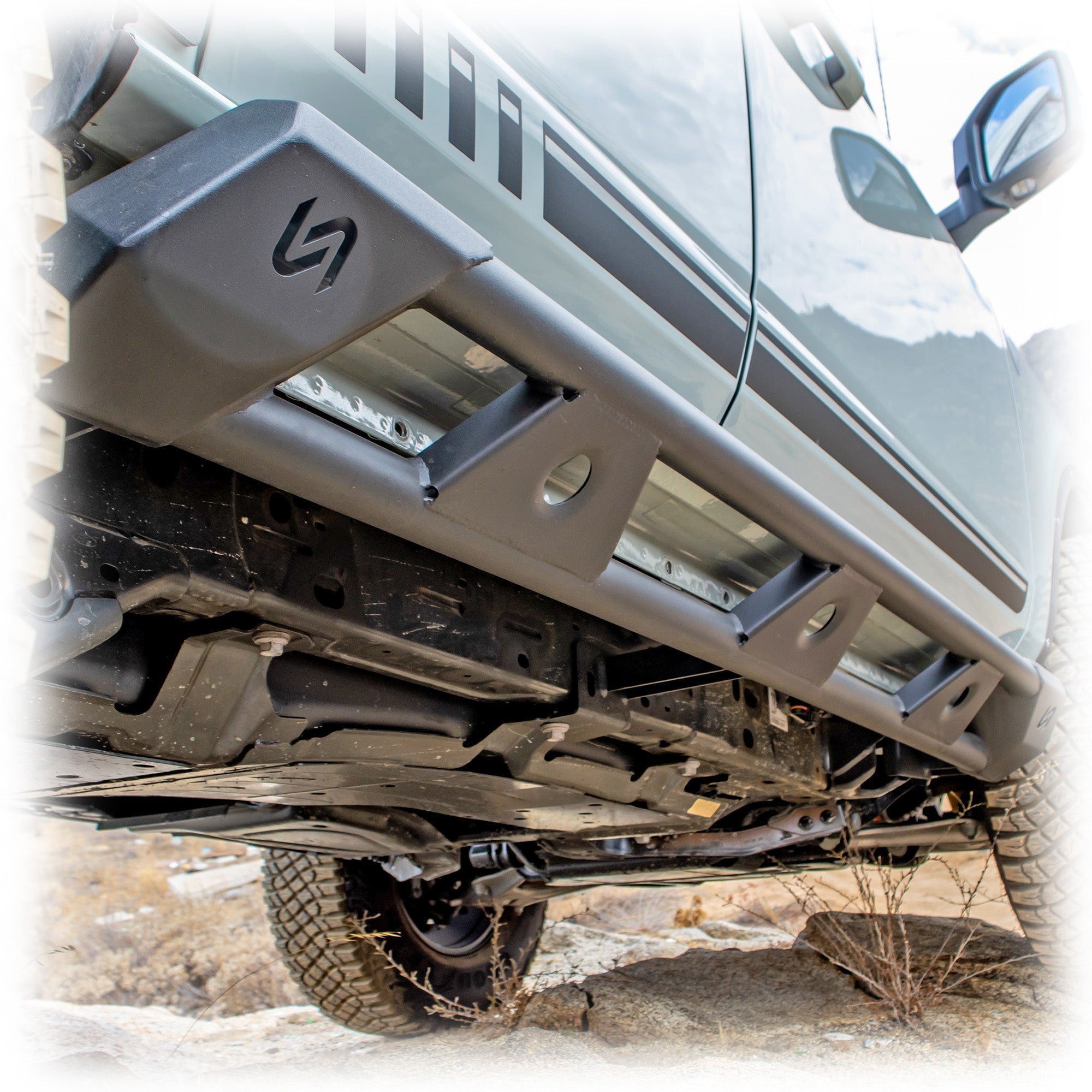 2021+ Ford Bronco Rock Sliders 4 - Door - Turn Offroad