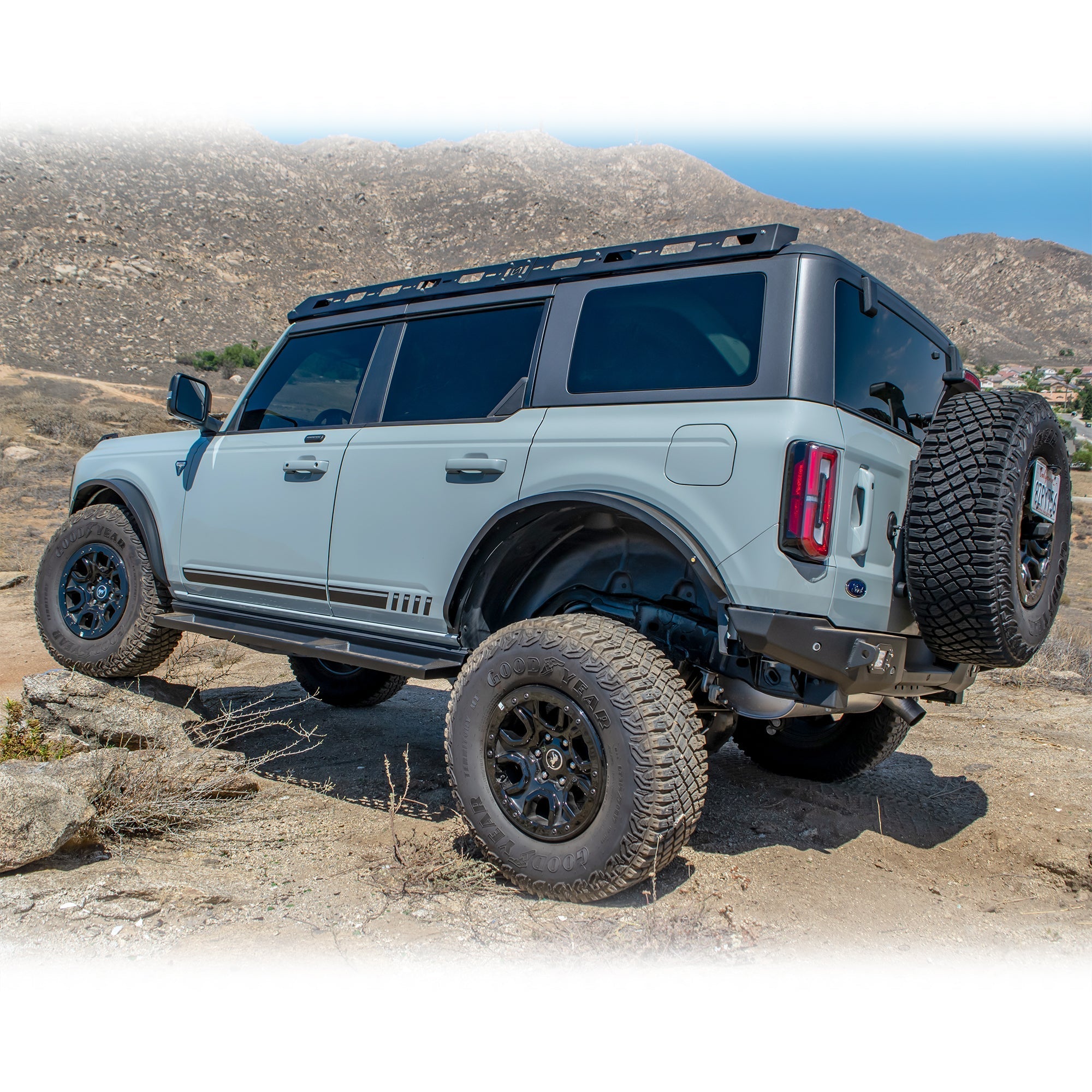 2021+ Ford Bronco Steel Fender Flares Kit w/ Marker Lights - Turn Offroad