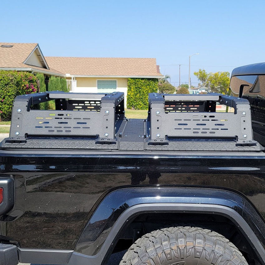 THORAX BED RACK SYSTEM- FITS DIAMOND BACK COVERS 2020-2022 JEEP GLADIATOR Chassis Unlimited Inc.