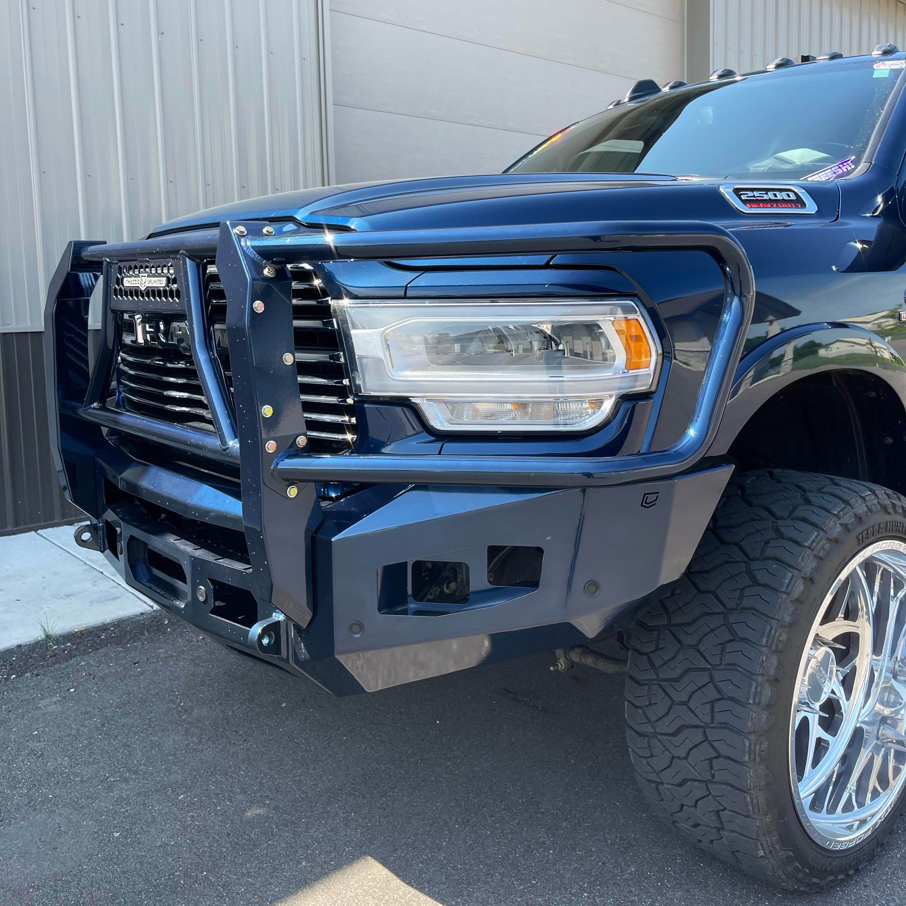 2019-2022 RAM 2500/3500 ATTITUDE FRONT WINCH Bumper Grill Guard Chassis Unlimited Inc.
