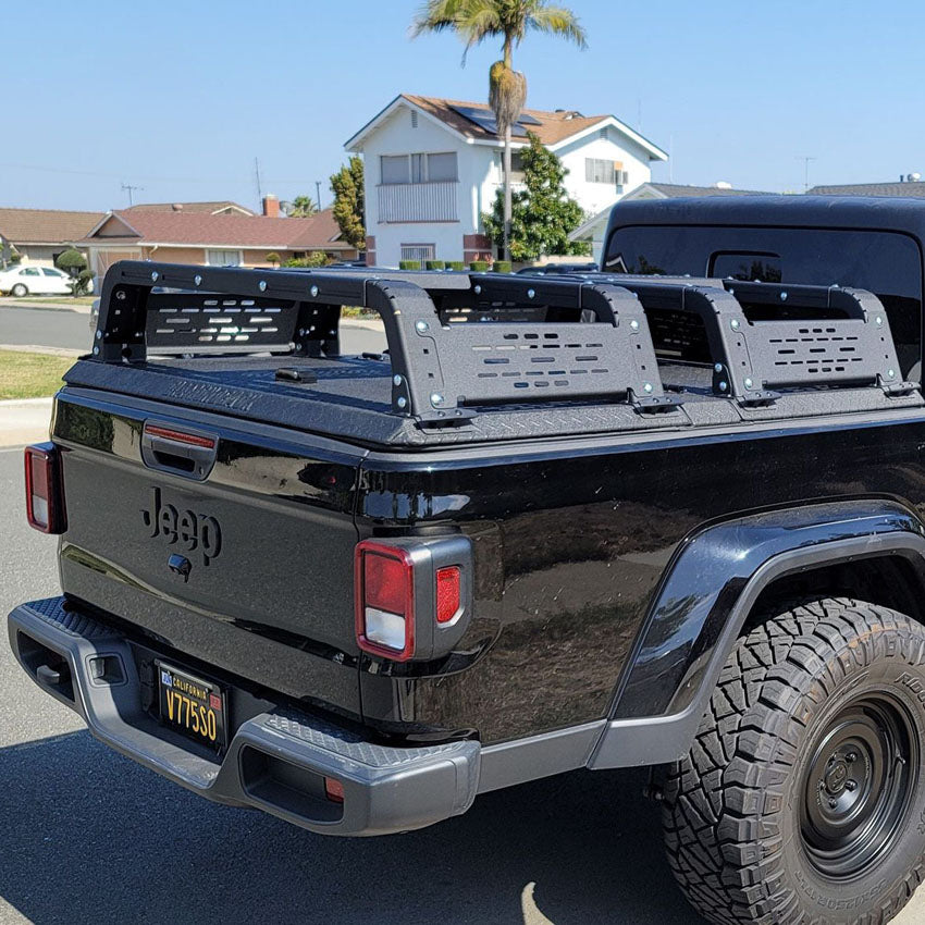 THORAX BED RACK SYSTEM- FITS DIAMOND BACK COVERS 2020-2022 JEEP GLADIATOR Chassis Unlimited Inc.