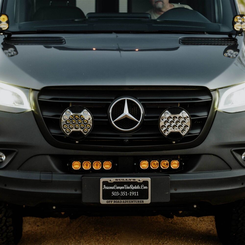 Light Bar - Bumper Mount - Dual FLEX ERA® Light Bar Bracket - 2019-2024 Mercedes Sprinter Van - # 73446