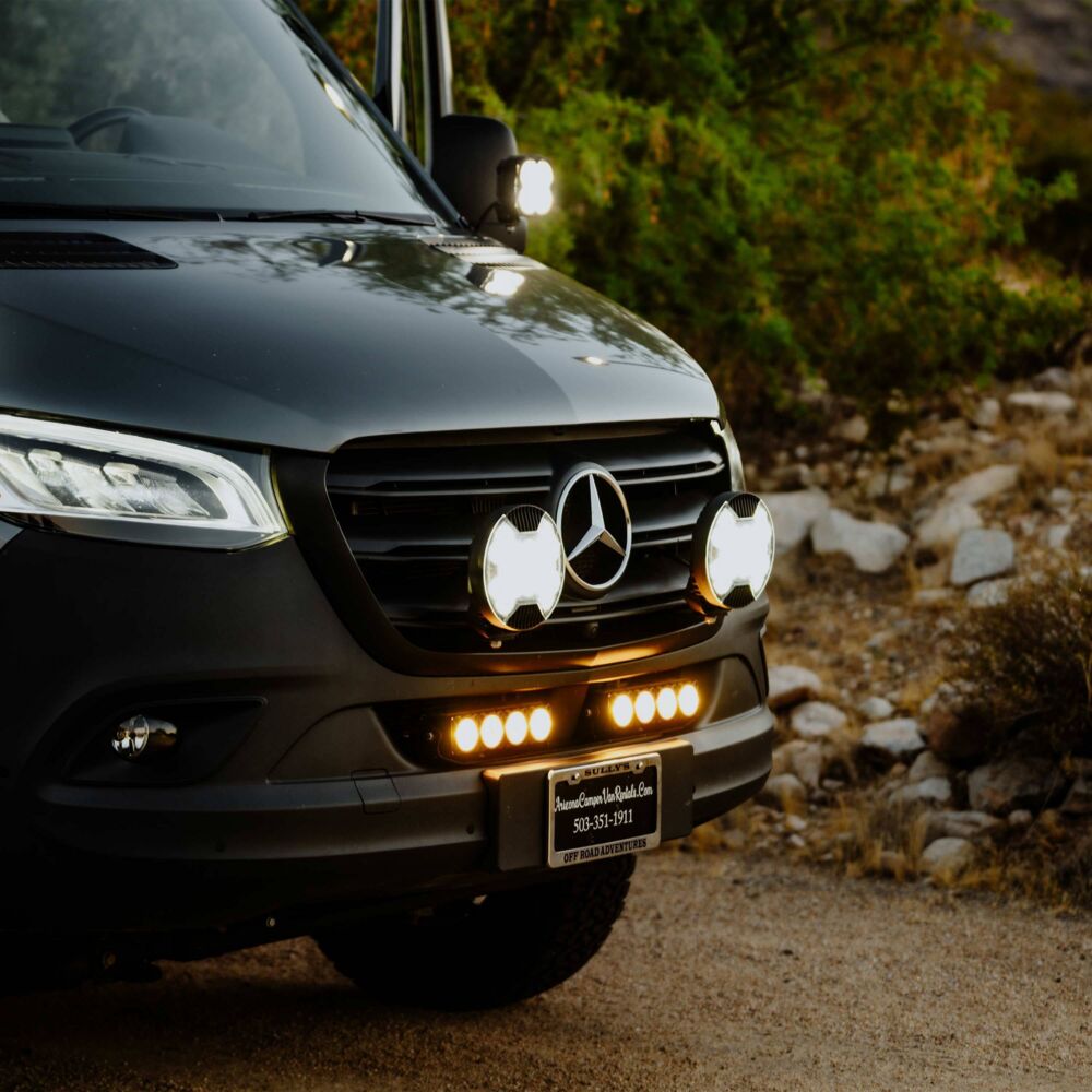Light Bar - Bumper Mount - Dual FLEX ERA® Light Bar Bracket - 2019-2024 Mercedes Sprinter Van - # 73446