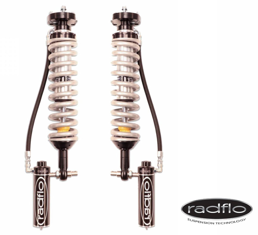 Radflo Ford Bronco 2.5" Diameter Front Coil Overs with Remote Reservoirs (Compression Adjusters and Extended Travel Available) image 0