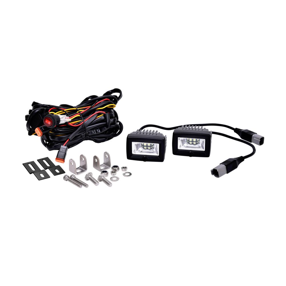 2" C-Series C2 LED - 2-Light System - Backup - 20W Flood Beam - # 519