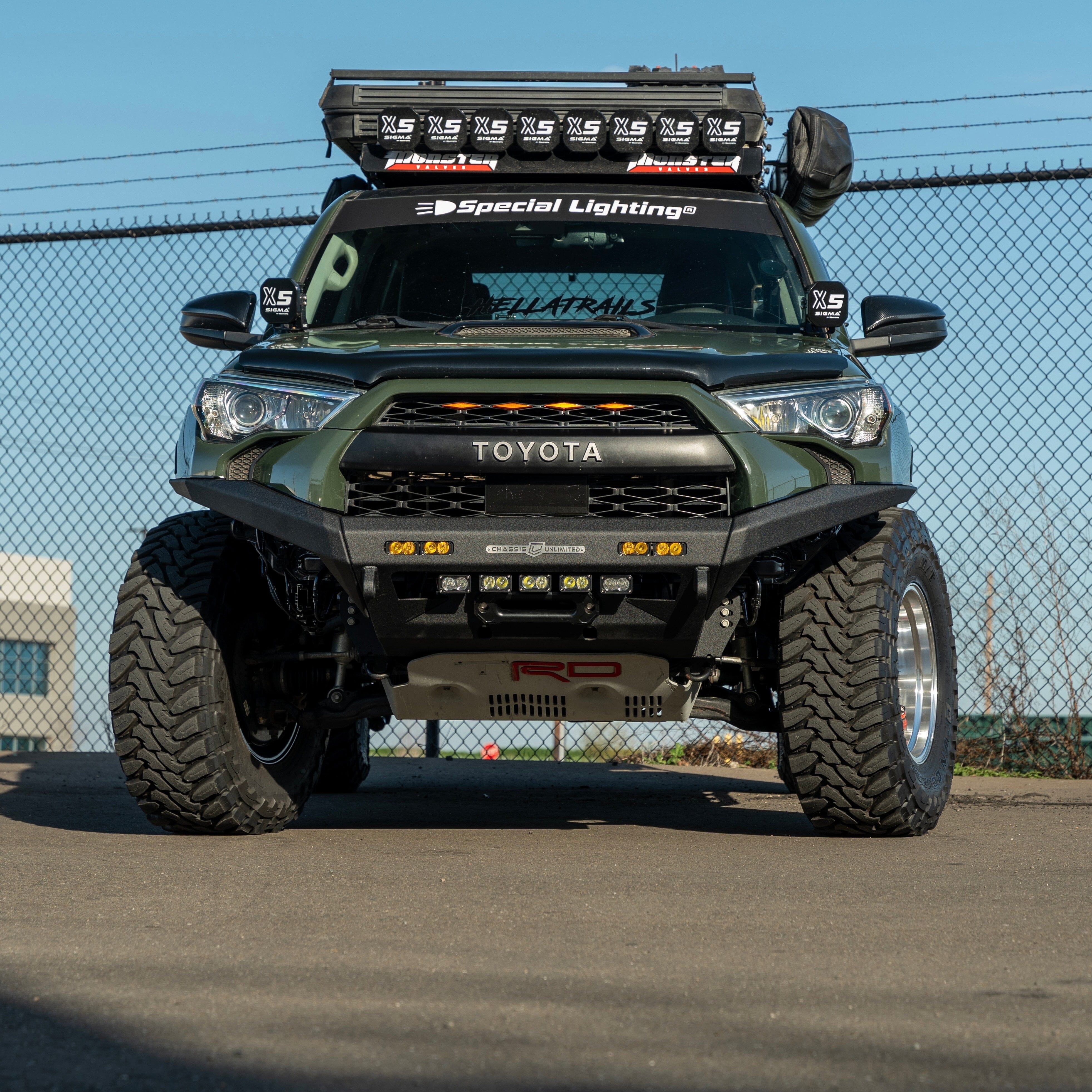 2014-2024 TOYOTA 4RUNNER RTS FRONT WINCH BUMPER Chassis Unlimited Inc.