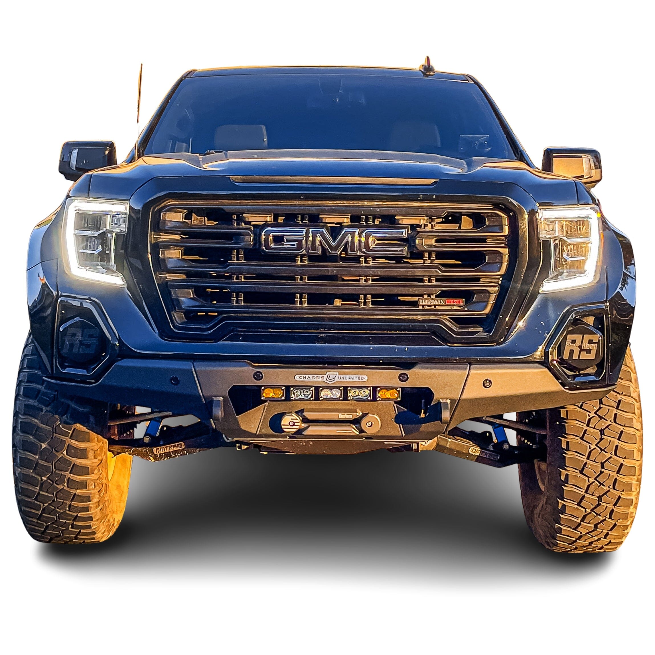 2019-2021 GMC SIERRA 1500 RTS FRONT WINCH BUMPER Chassis Unlimited Inc.