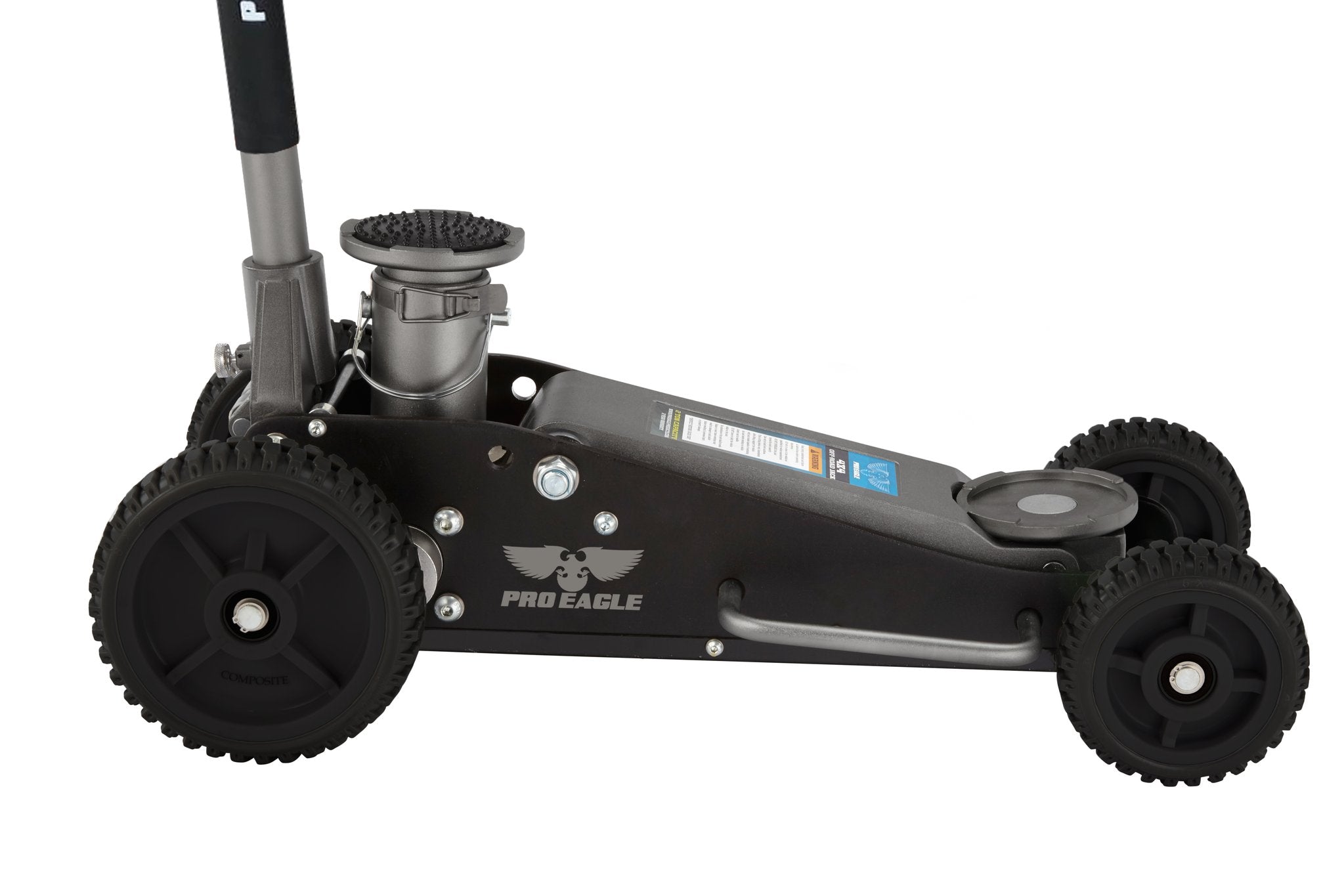 Pro-Eagle - 2 Ton Floor Jack, Big Wheel "The Beast"