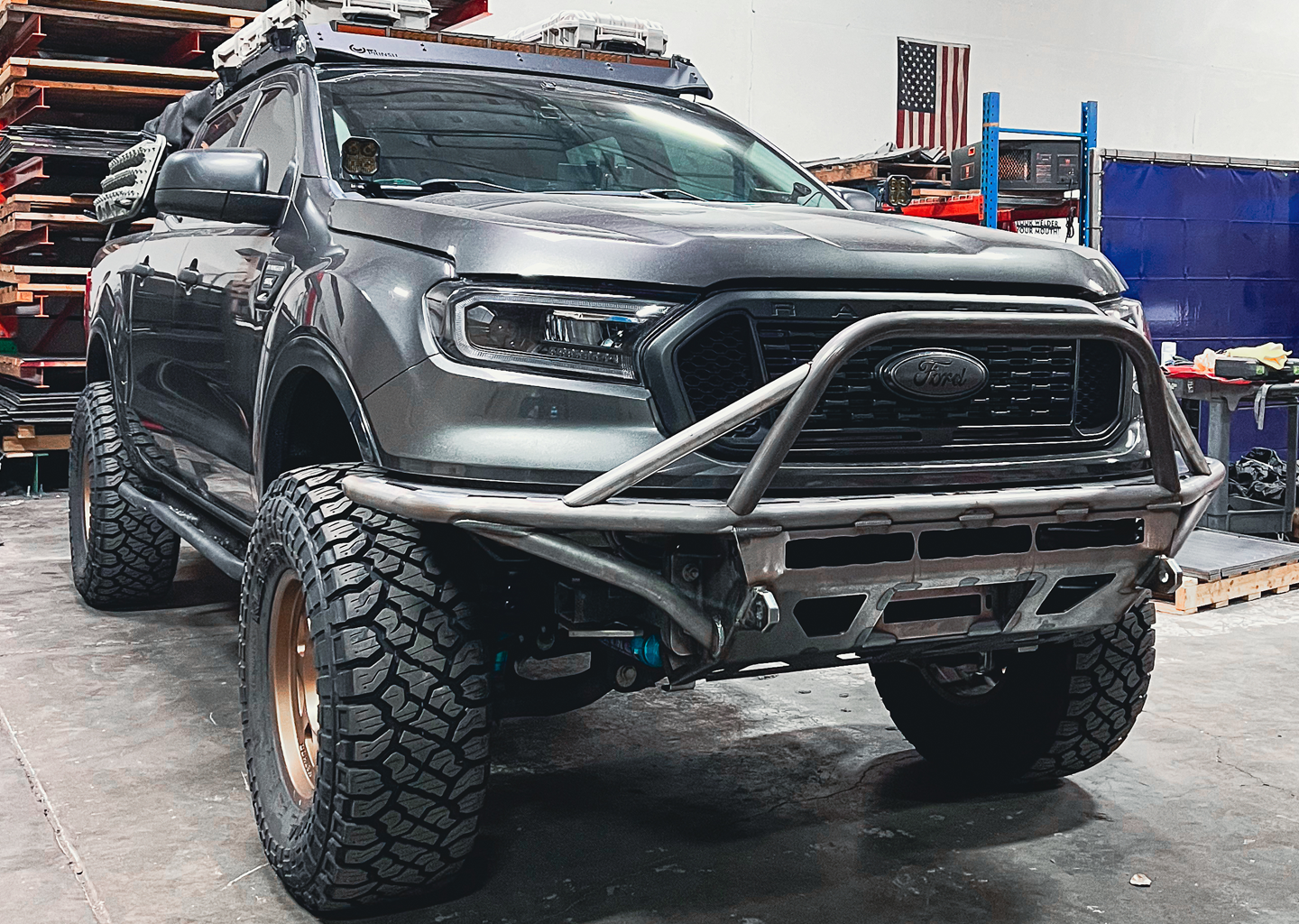 2019-2023 Ford Ranger Front Hybrid Bumper