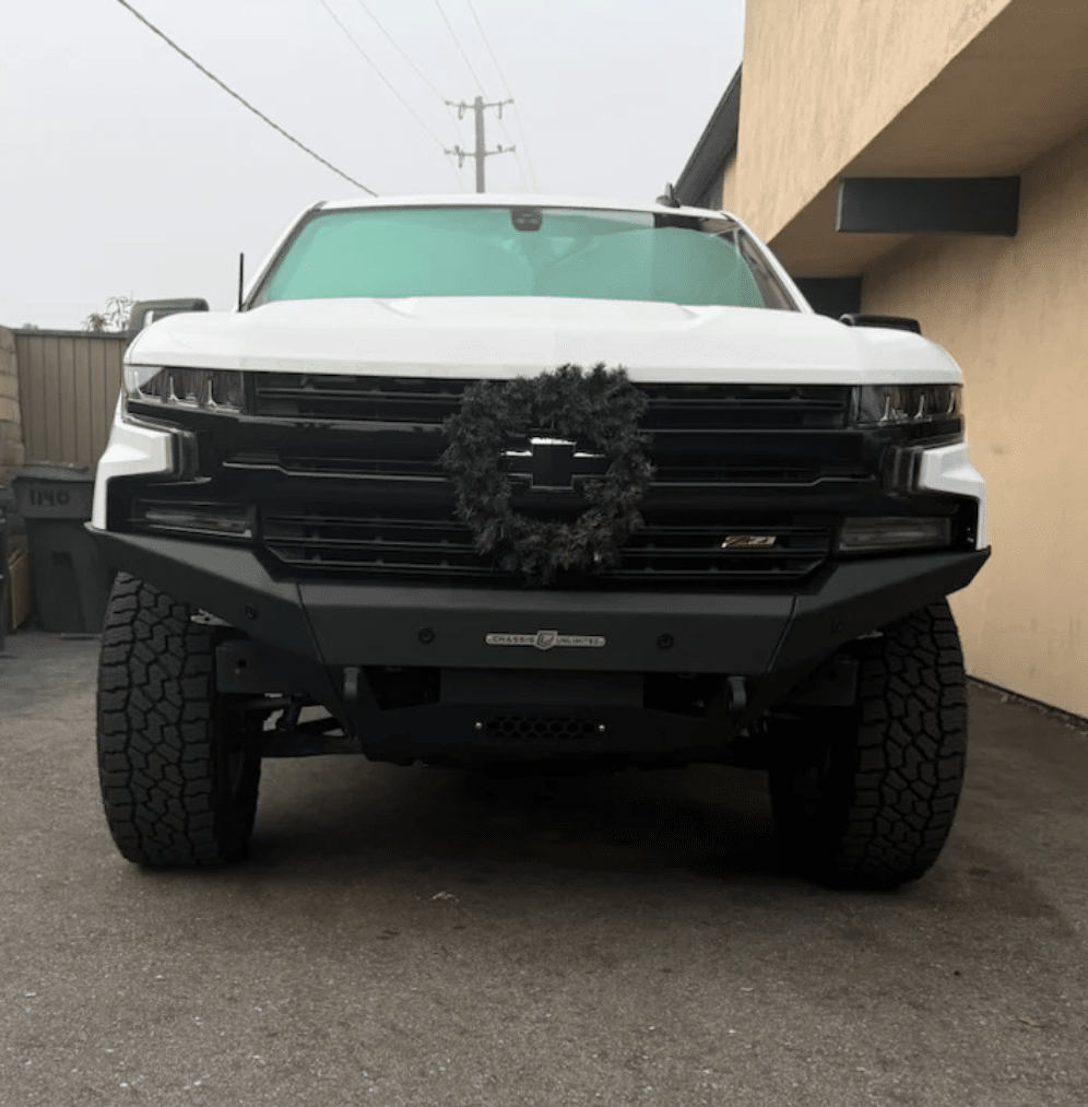 2019-2021 CHEVROLET SILVERADO 1500 RTS FRONT WINCH BUMPER Chassis Unlimited Inc.