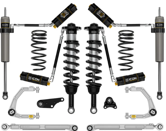 ICON 2024-2025 Toyota Tacoma 1.25-3" Lift, Stage 8 Suspension System, Billet, Overland Rear Springs