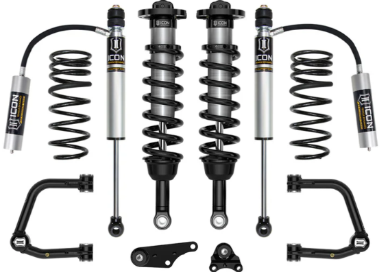 ICON 2024-2026 Toyota Tacoma 1.25-3" Lift, Stage 3 Suspension System, Tubular, Overland Rear Springs