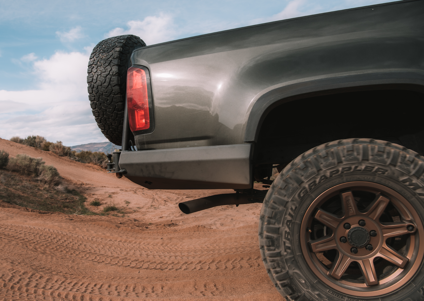 Relentless Off-Road - 2015- 2022 Chevy Colorado/ 2017- 2022 Chevy ZR2 High Clearance Rear Bumper
