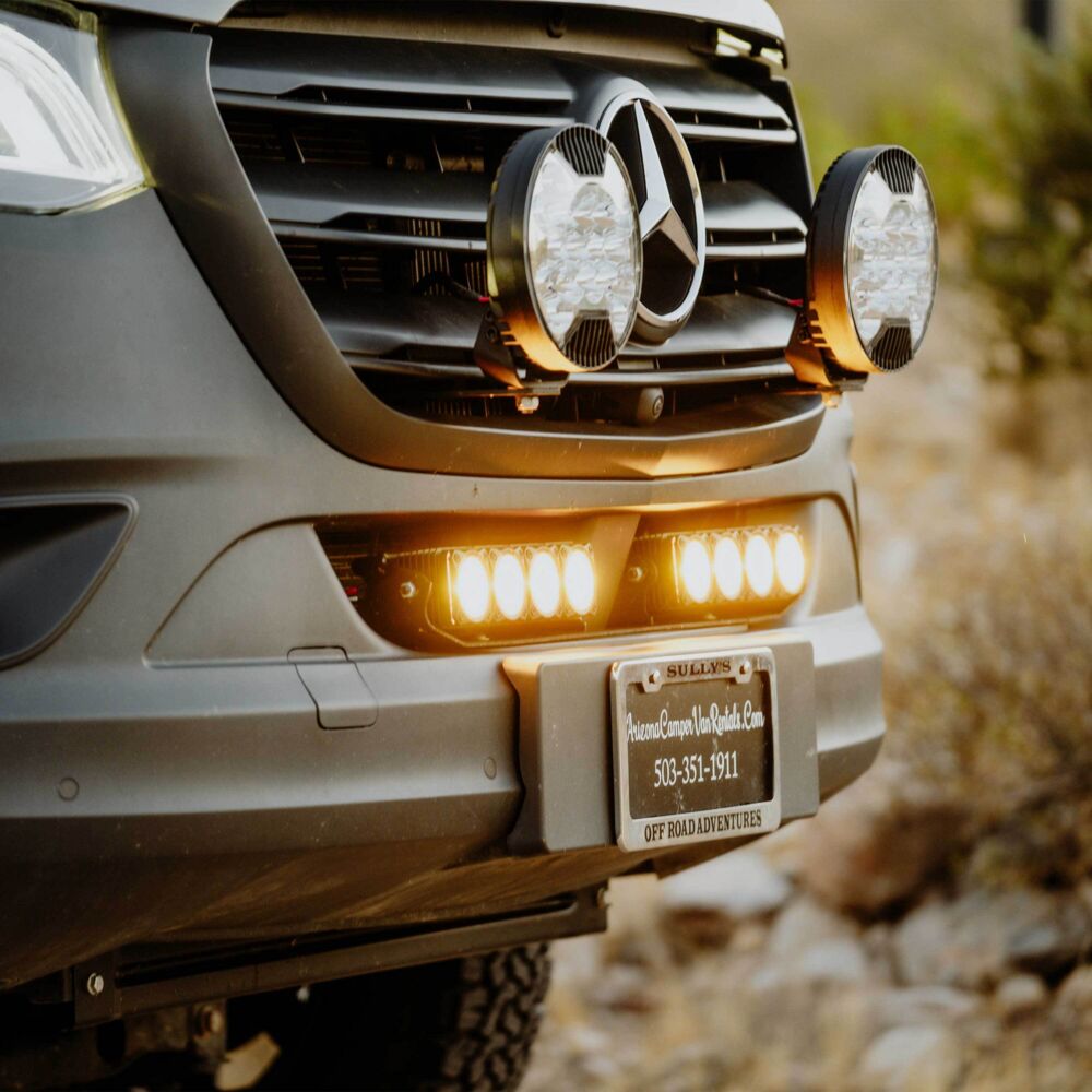 Light Bar - Bumper Mount - Dual FLEX ERA® Light Bar Bracket - 2019-2024 Mercedes Sprinter Van - # 73446