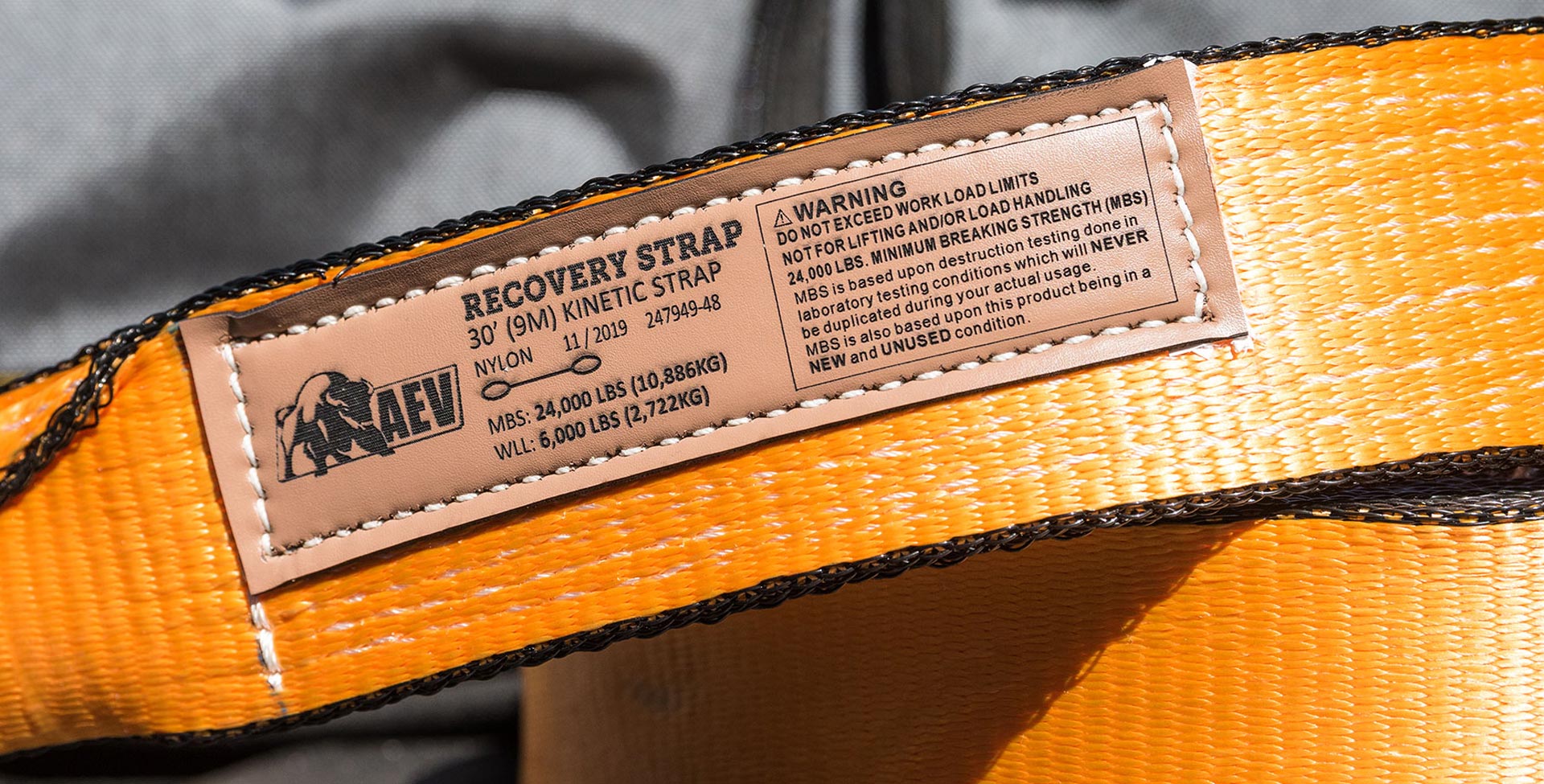AEV - Kinetic Recovery Strap