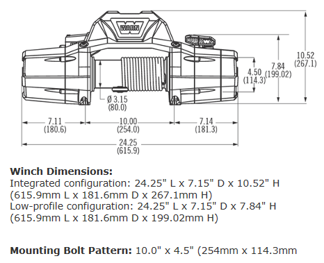 WARN ZEON 10-S WINCH - 89611 image 1