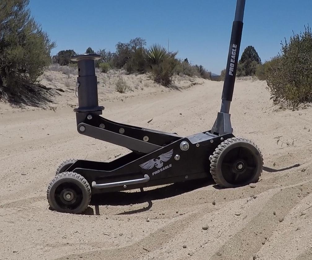 Pro-Eagle 3 Ton Floor Jack, Big Wheel "Kratos" image 1
