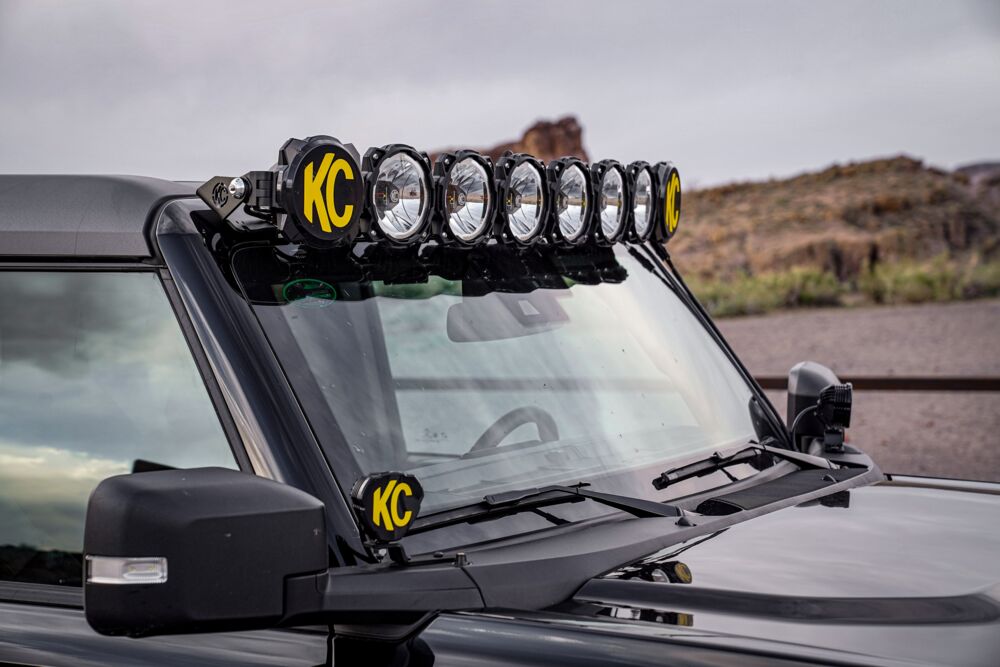 Bracket Set - 50" Light Bar Overhead Mounts - Pair - for 21-24 Ford Bronco - # 7332
