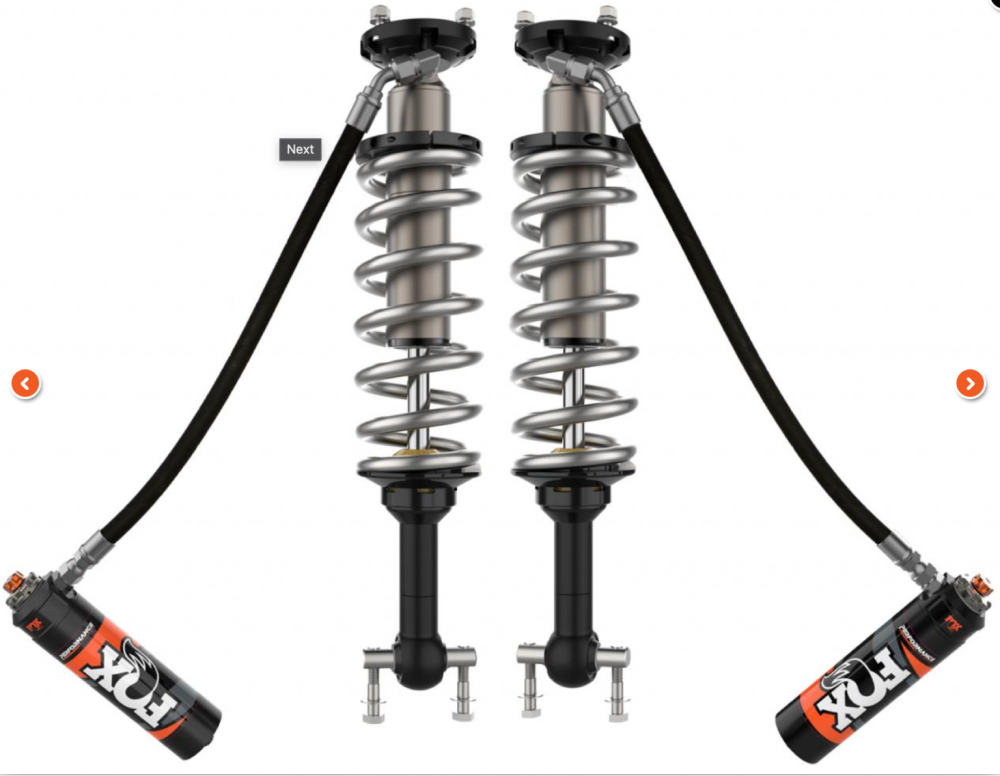 Fox - PERFORMANCE ELITE SERIES 2.5 FRONT COIL-OVER RESERVOIR SHOCK (PAIR) - ADJUSTABLE (4Door) image 0