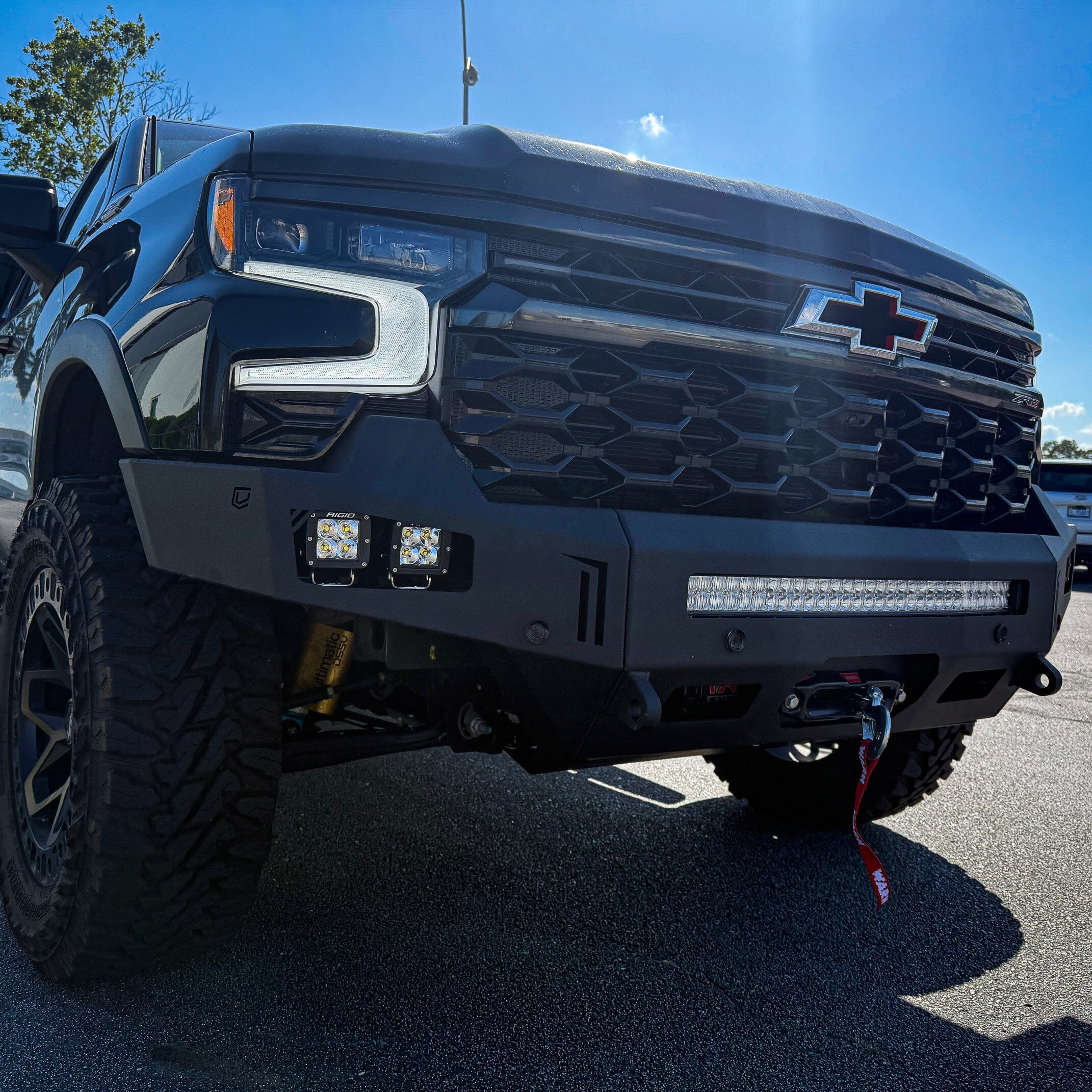 2023-2025 CHEVY 1500 ZR2 OCTANE FRONT WINCH BUMPER Chassis Unlimited Inc.