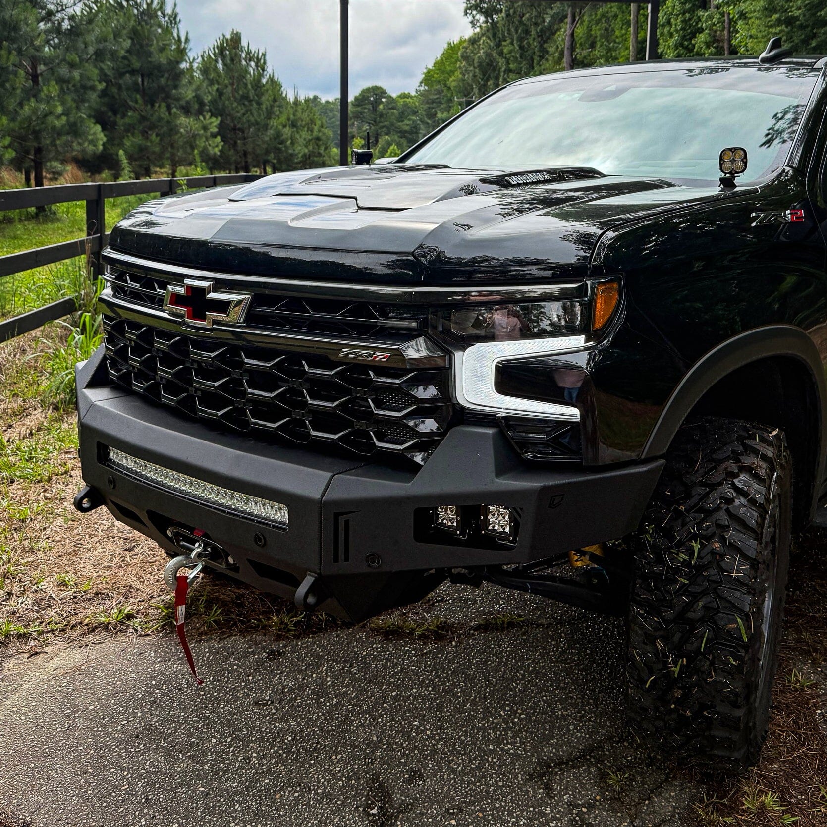 2023-2025 CHEVY 1500 ZR2 OCTANE FRONT WINCH BUMPER Chassis Unlimited Inc.