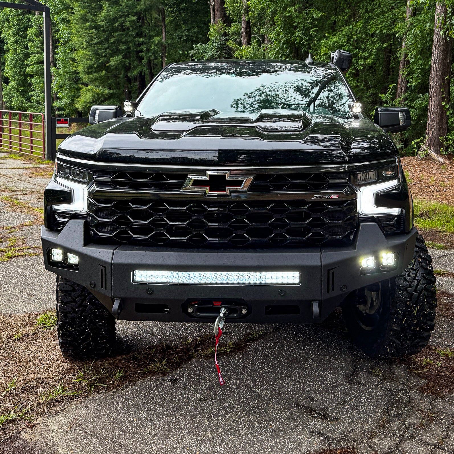 2023-2025 CHEVY 1500 ZR2 OCTANE FRONT WINCH BUMPER Chassis Unlimited Inc.