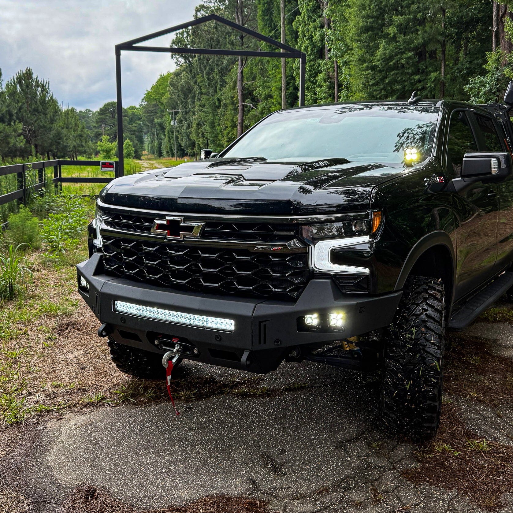 2023-2025 CHEVY 1500 ZR2 OCTANE FRONT WINCH BUMPER Chassis Unlimited Inc.