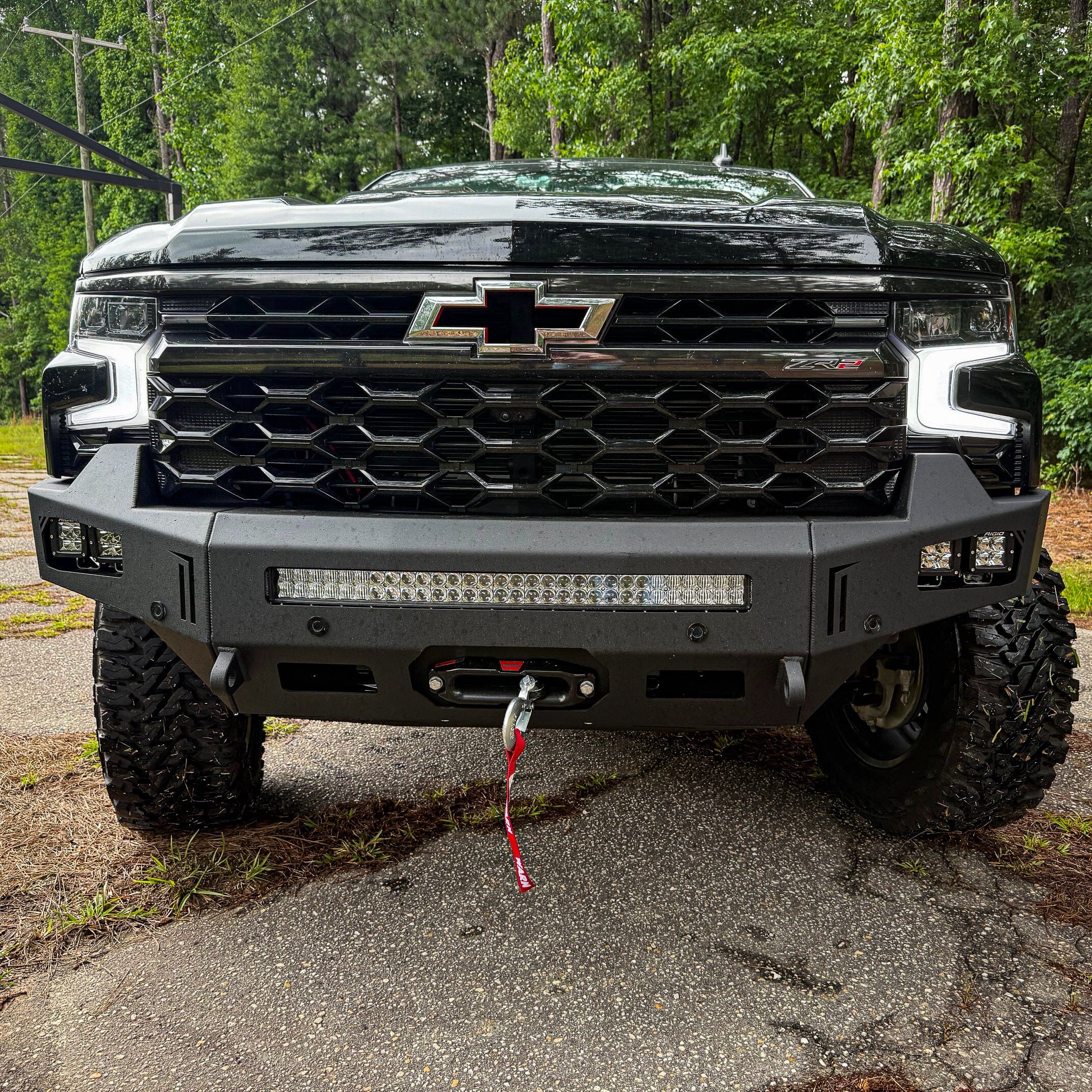 2023-2025 CHEVY 1500 ZR2 OCTANE FRONT WINCH BUMPER Chassis Unlimited Inc.