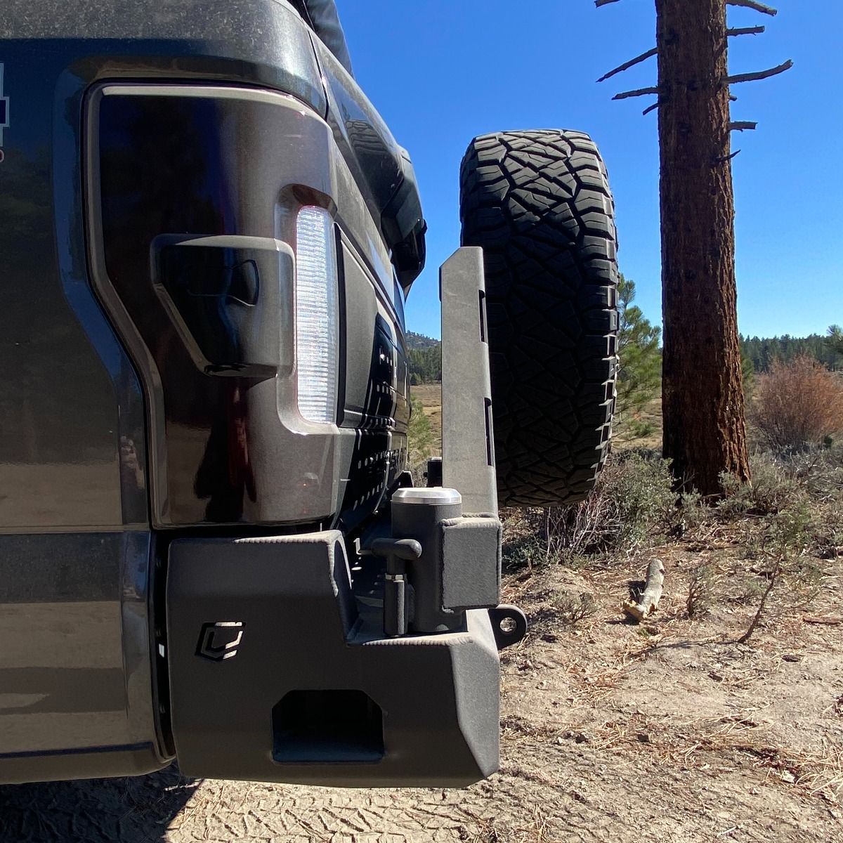 2017-2022 Ford Superduty F250-F350 Dual Swing Out Rear Bumper - Chassis Unlimited Inc.