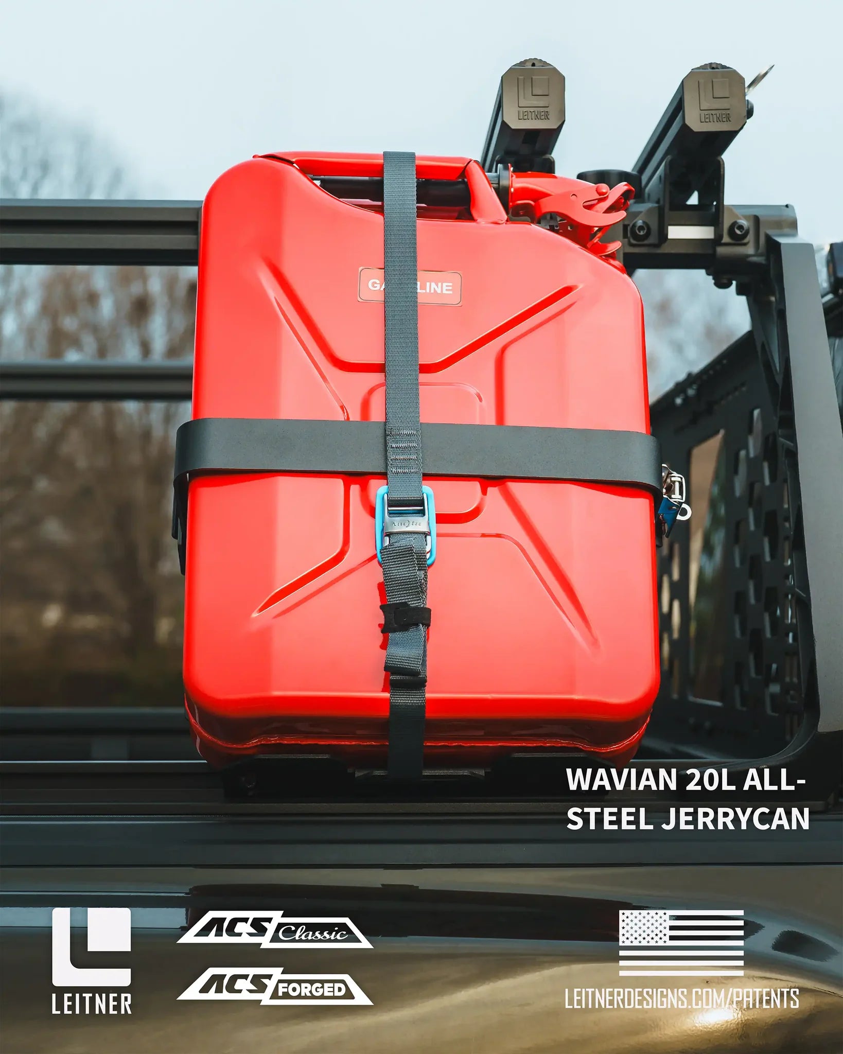 Leitner Designs | ACS FORGED - 20L JERRY CAN HOLDER