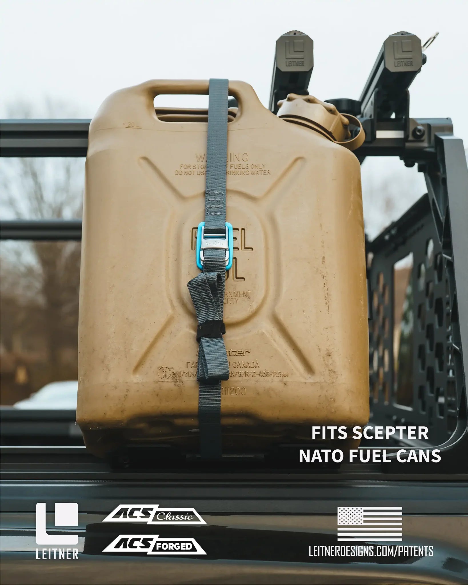 Leitner Designs | ACS FORGED - 20L JERRY CAN HOLDER