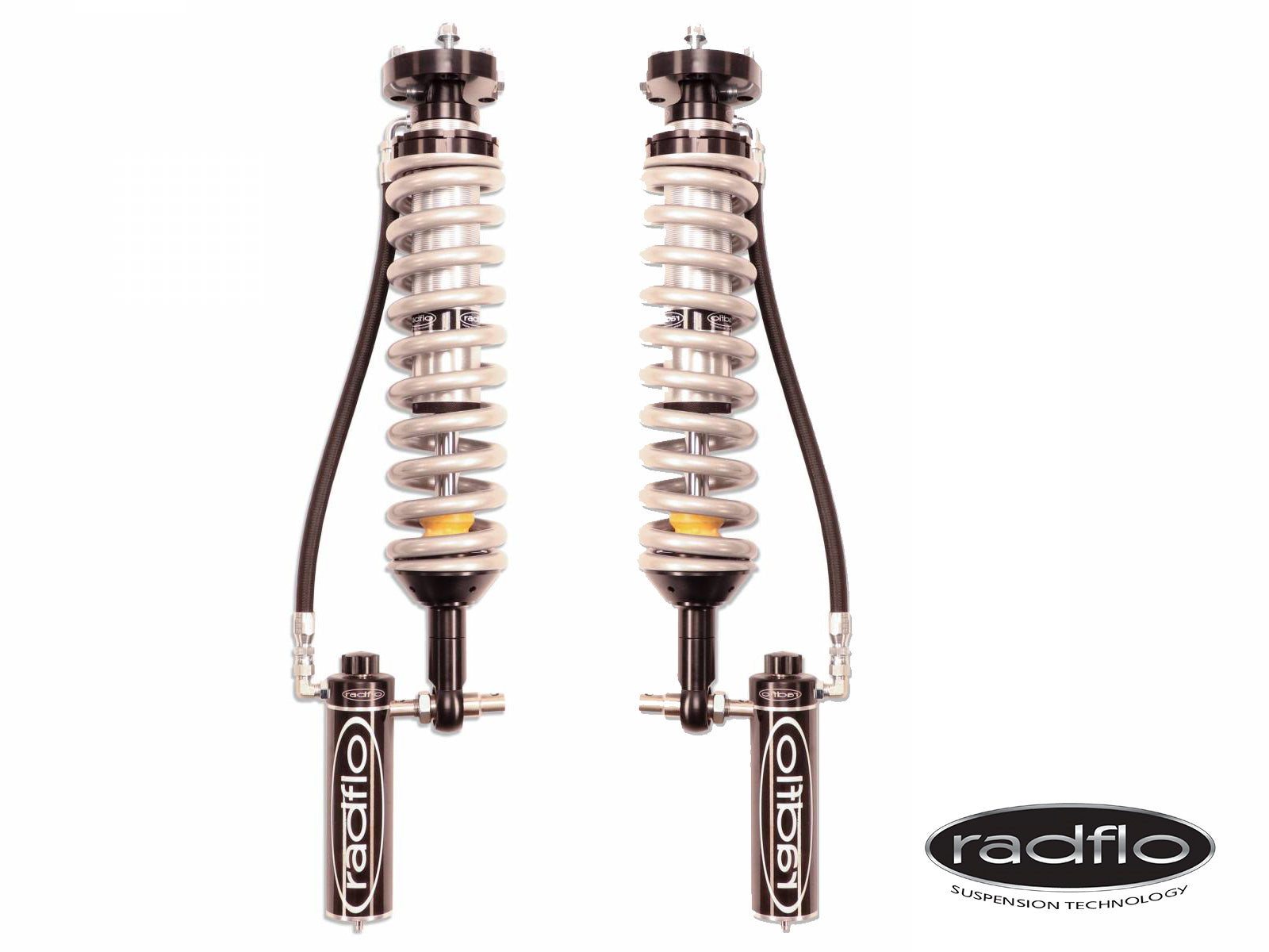 Radflo - 2.5" Diameter Front Coil Overs with Remote Reservoirs | 19+ Ford Bronco