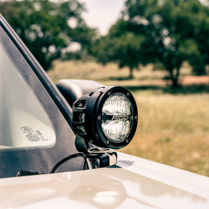 Rigid Industries - 2021 Ford Bronco A-Pillar Light Mount Kit (Incl. 4In 360-Series Drive)