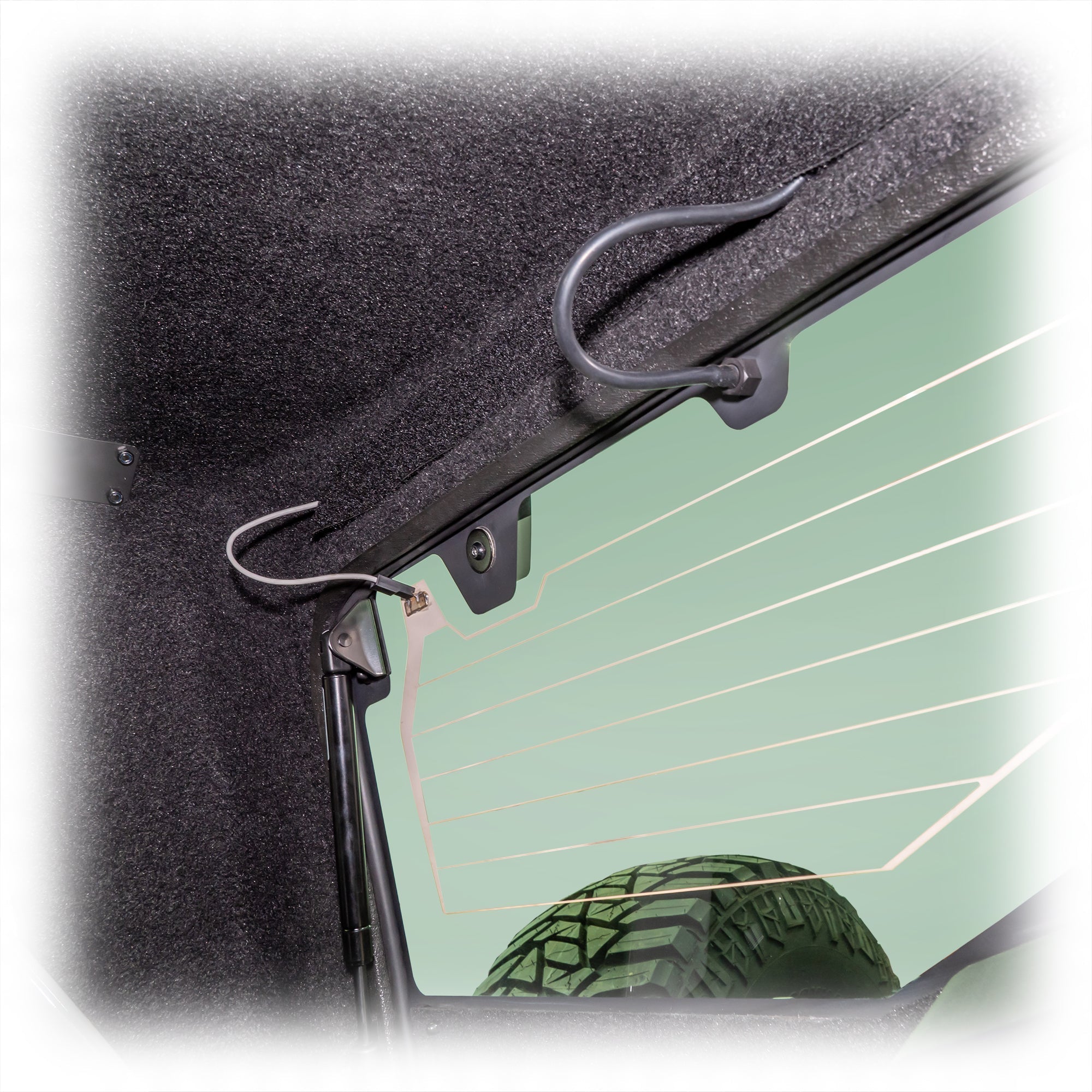 TR10 Bronco Hard Top Rear Window, Defroster & Wiper Assembly - Turn Offroad