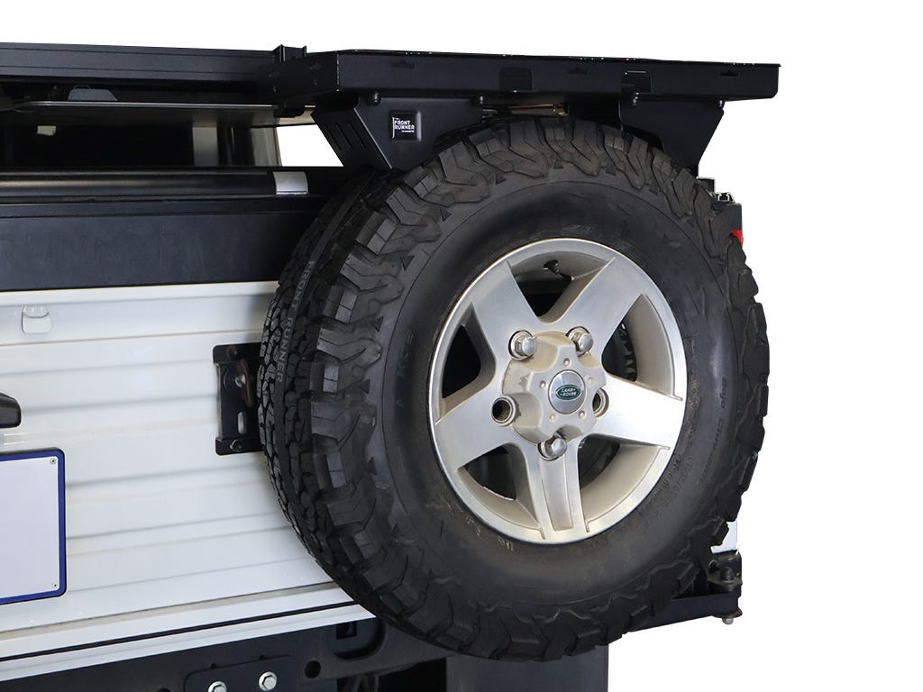Spare wheel mounted shelf