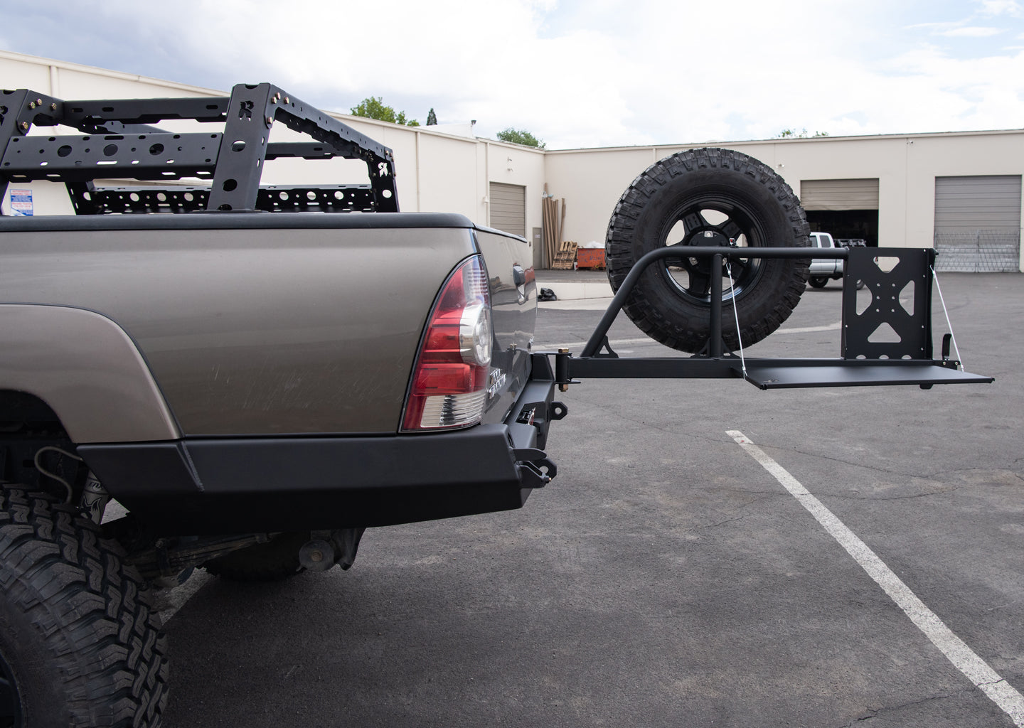 Relentless Off-Road - 2005-2015 Tacoma High Clearance Rear Plate Bumper