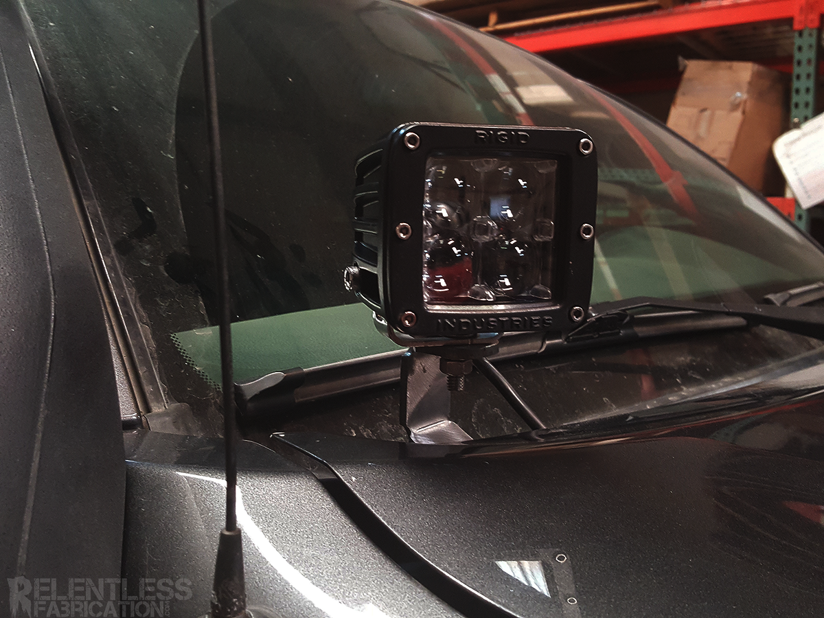 Relentless Off-Road - 05-15 Tacoma Hood Hinge Ditch Light Brackets