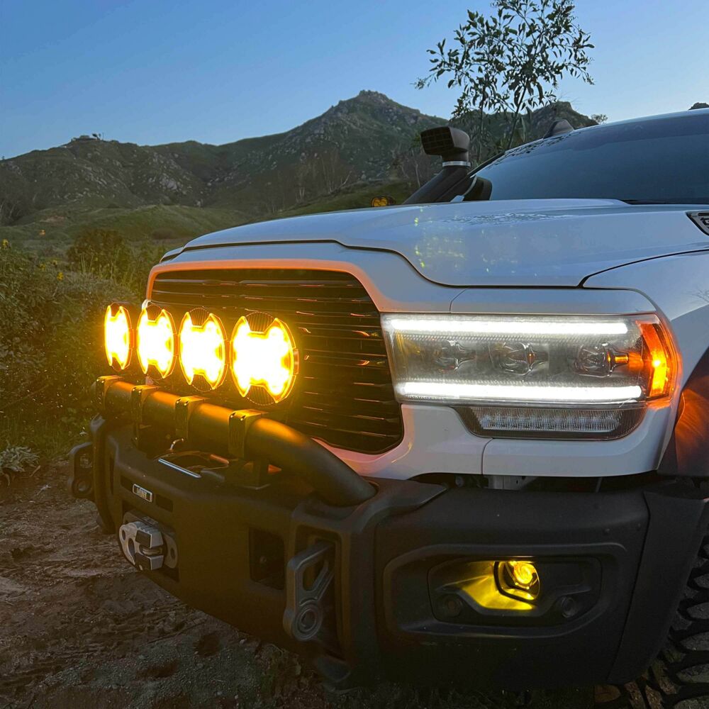 SlimLite® 8" LED - Light Shield - SAE Driving - Selective Yellow - # 5210