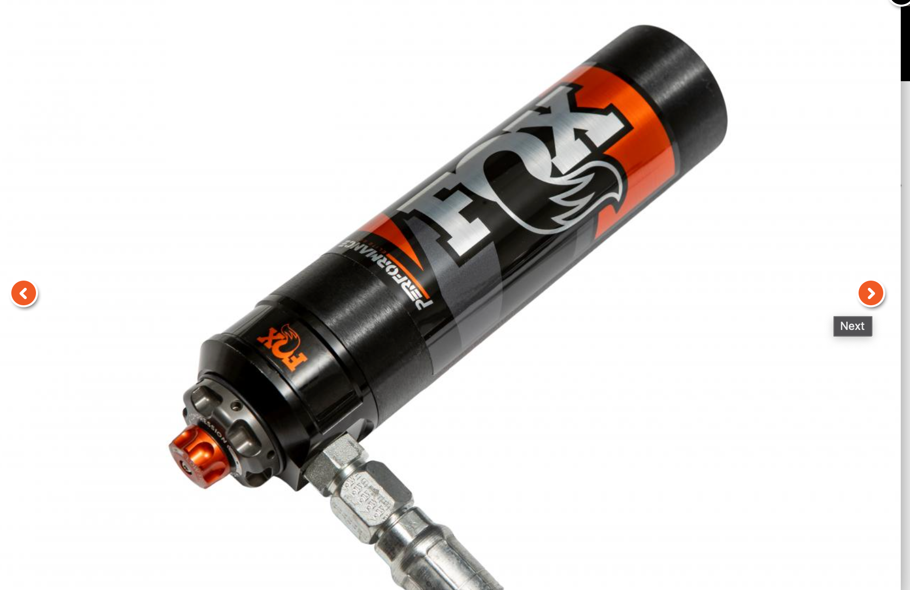 Fox - PERFORMANCE ELITE SERIES 2.5 REAR COIL-OVER RESERVOIR SHOCK (PAIR) - ADJUSTABLE (2Door) image 1