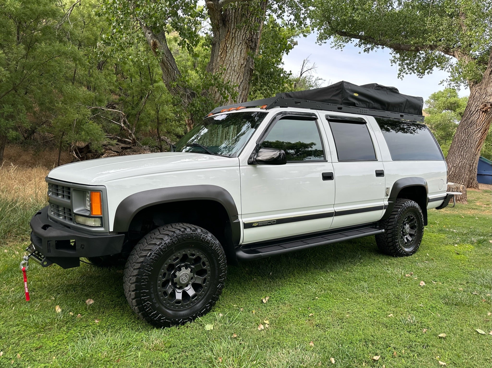 1992-1999 Chevy Suburban Roof Rack Baseline Overland Rooftop Tent Bumpers