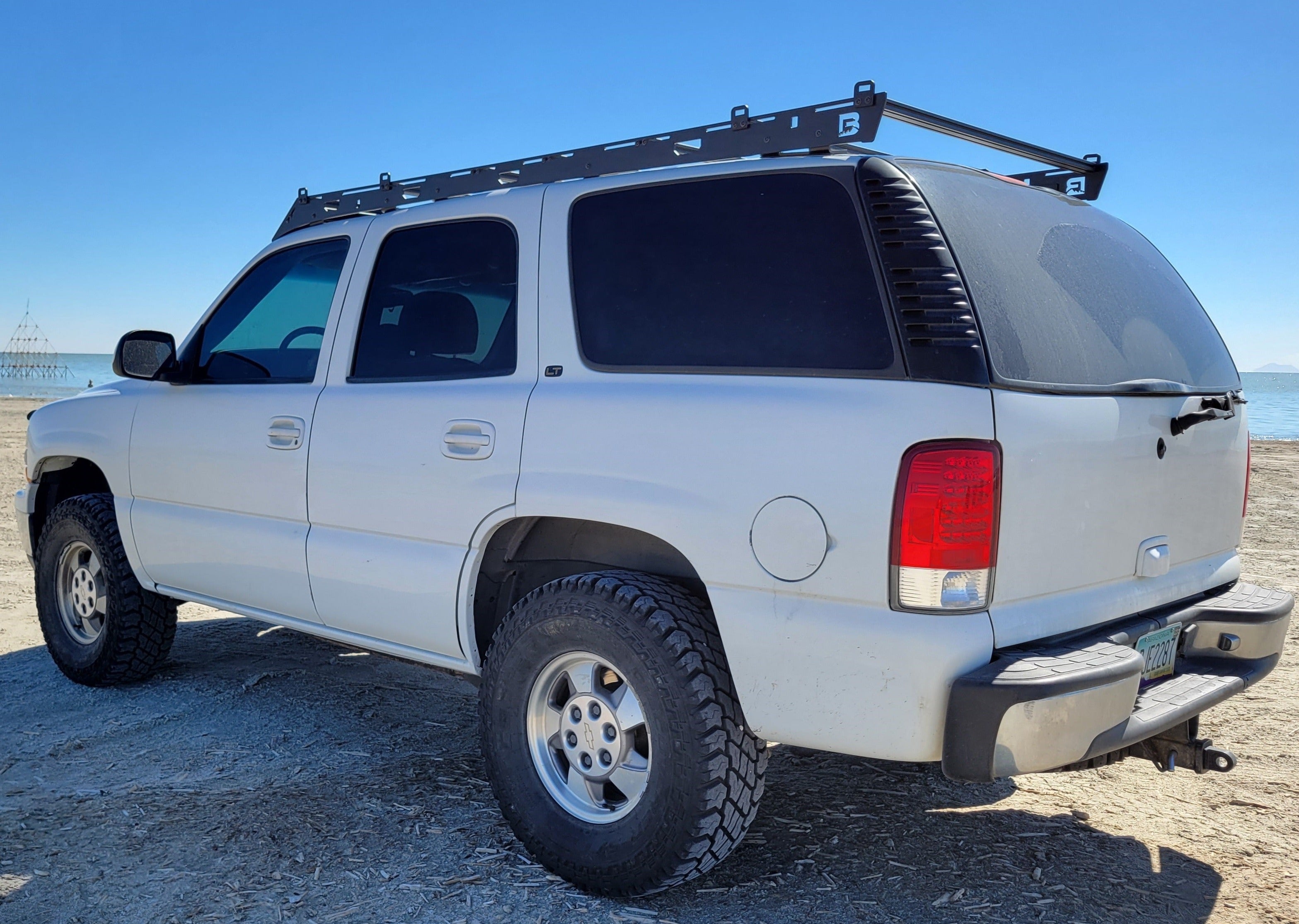 2000-2006 Chevy Tahoe Roof Rack Baseline Overland Beach Back