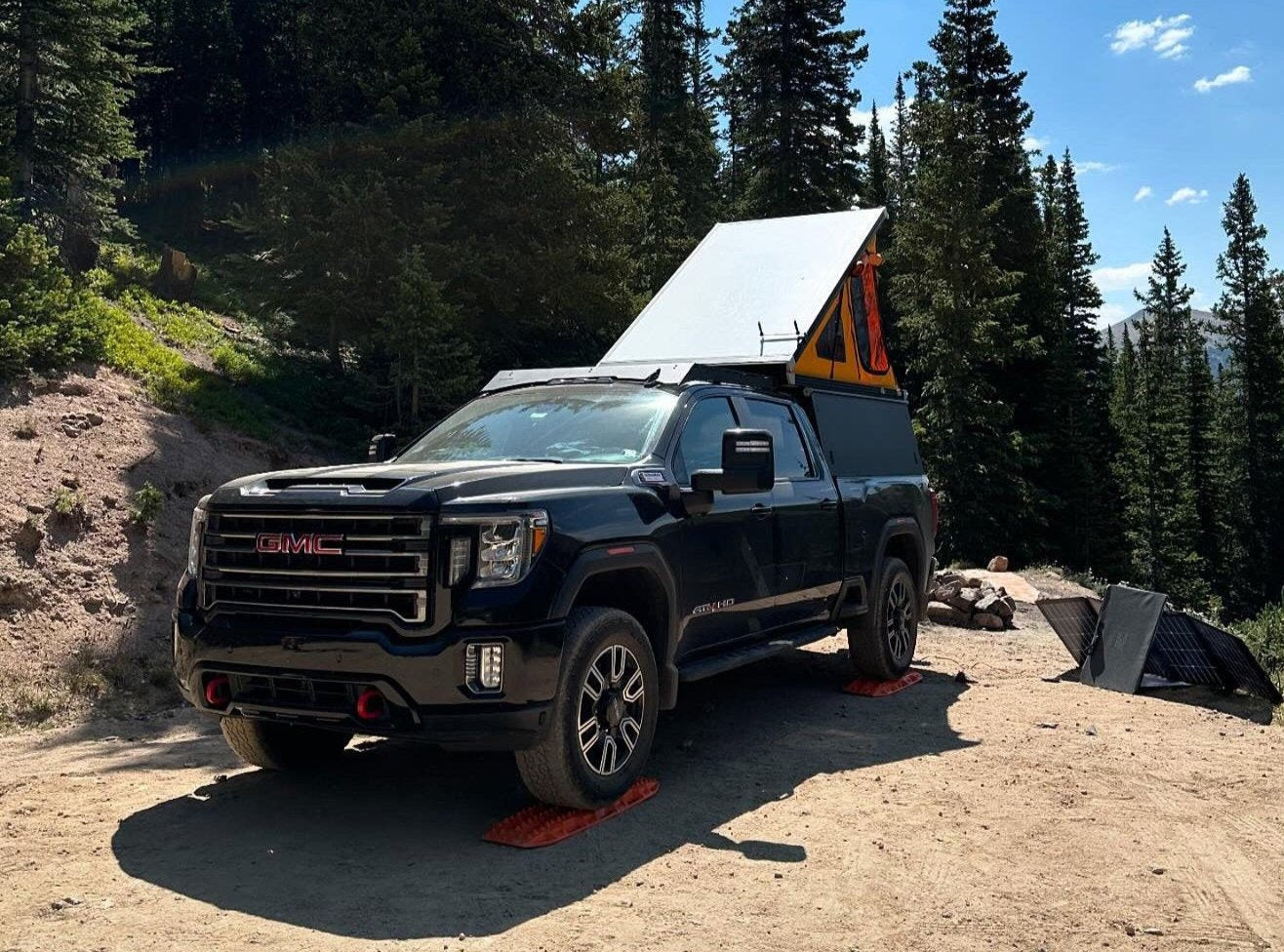 2024 gmc sierra camper roof rack for GFC with Clearance Lights