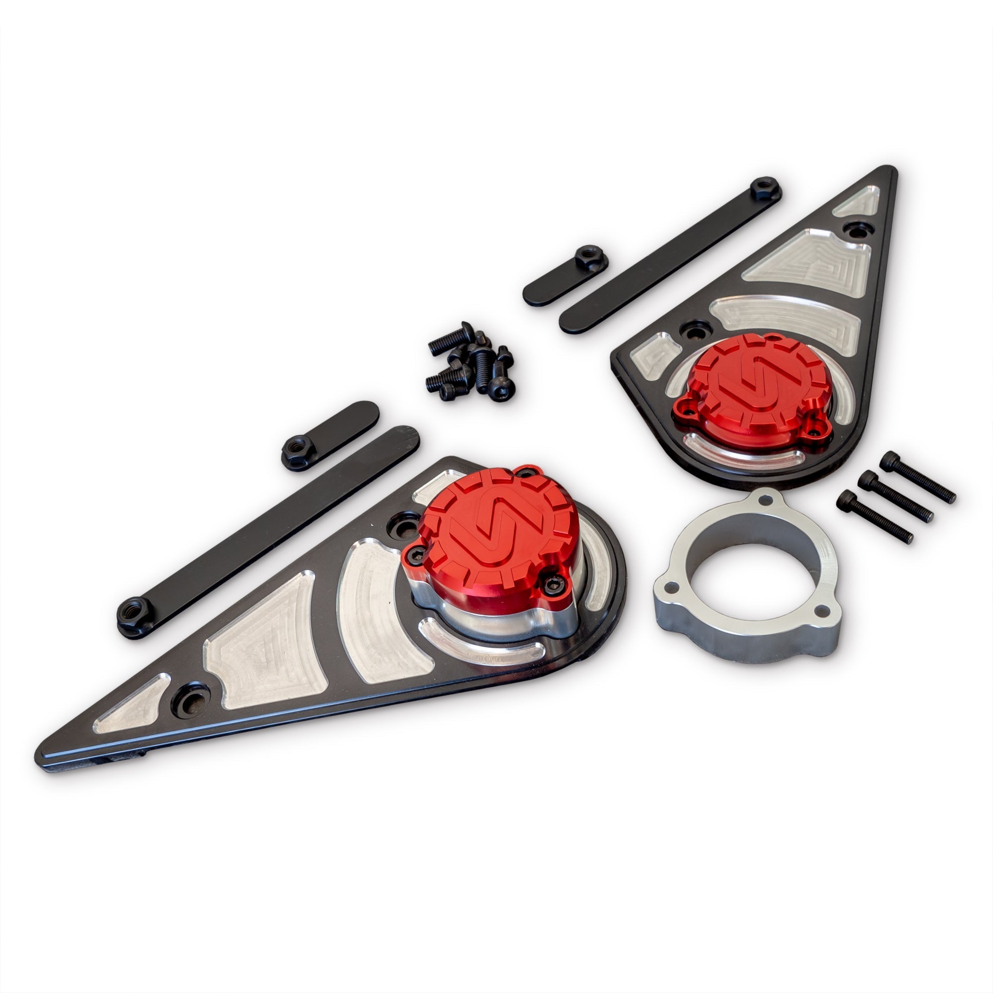 2021+ Ford Bronco Billet Lower Control Arm Mount Covers - Pair - Turn Offroad