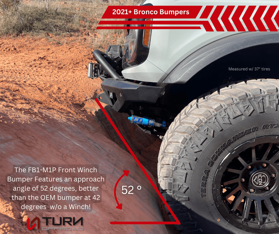 2021+ Ford Bronco Front Bumper Package | Bumper | Skid Plate | Winch Mount | Bull Bar - Turn Offroad